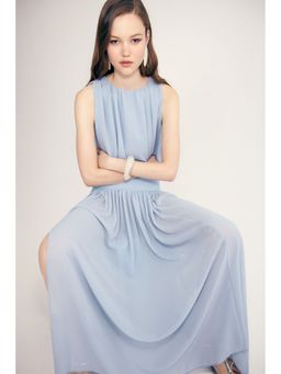 H&M - Women Blue Circular Maxi Skirt