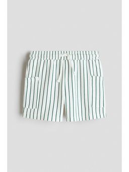 H&M - Boys Green Textured Jersey Shorts