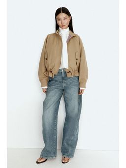 H&M - Women Beige Cotton Twill Jacket