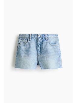 H&M - Women Blue Raw-Edge Denim Shorts