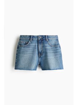 H&M - Women Blue Raw-Edge Denim Shorts
