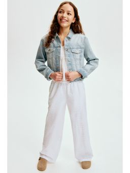 H&M - Girls White Broderie Anglaise Trouser