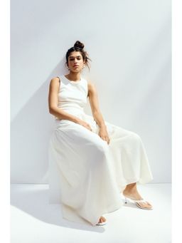 H&M - Women White Flared-Skirt Dress