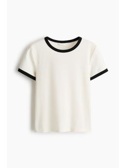 H&M - Women White Cotton T-Shirt