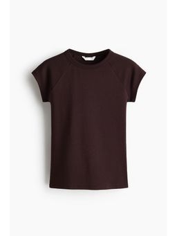 H&M - Women Brown Raglan-Sleeved T-Shirt
