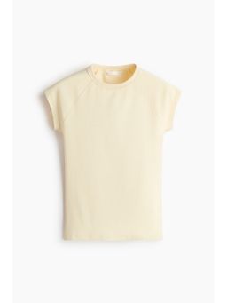 H&M - Women Yellow Raglan-Sleeved T-Shirt