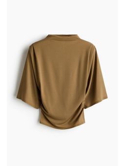 H&M - Women Green Draped Jersey Top
