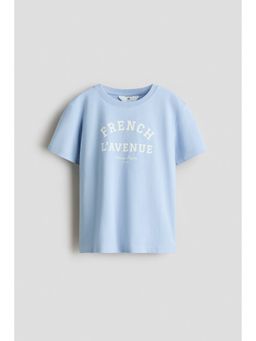 H&M - Girls Blue Printed T-Shirt