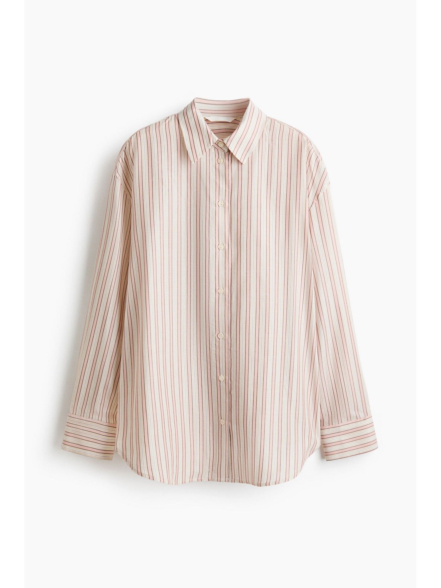 h&m Women Multi-Color Oversized Lyocell-Blend Shirt-picture-10