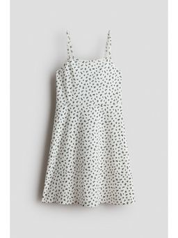 H&M - Girls White Strappy Cotton Dress