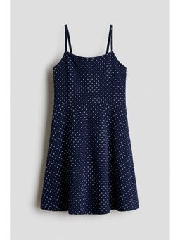 H&M - Girls Blue Strappy Cotton Dress