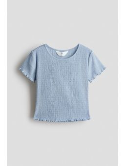 H&M - Girls Blue Smocked Top