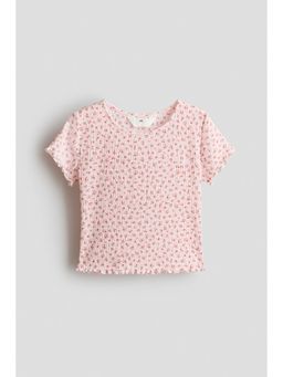 H&M - Girls Pink Smocked Top