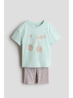 H&M - Girls Multi-Color 2-Piece Cotton Jersey Set