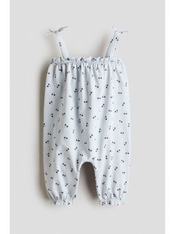 H&M - Girls Blue Cotton Jumpsuit