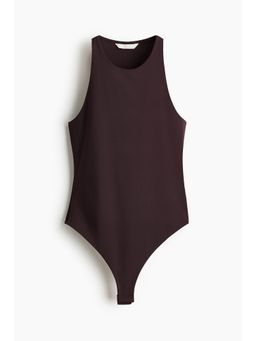 H&M - Women Brown Sleeveless Thong Bodysuit
