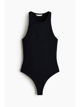 H&M - Women Black Sleeveless Thong Bodysuit