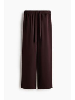 H&M - Women Brown Wide Drawstring Pant