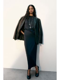 H&M - Women Black Draped Maxi Dress