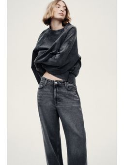 H&M - Women Grey Baggy Regular Waist Jeans