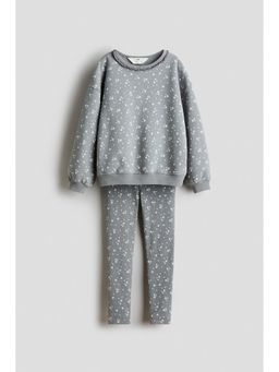 H&M - Girls Multi-Color 2-Piece Patterned Cotton Set