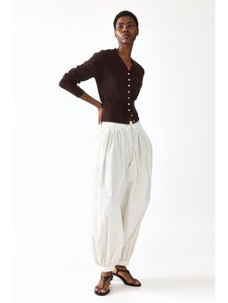 H&M - Women Brown Fine-Knit Cardigan