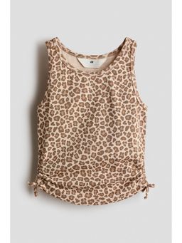 H&M - Girls Beige Ruched Vest Top