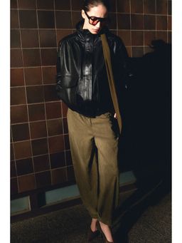 H&M - Women Green Barrel Trouser