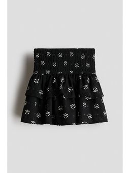 H&M - Girls Black Crinkled Tiered Skirt