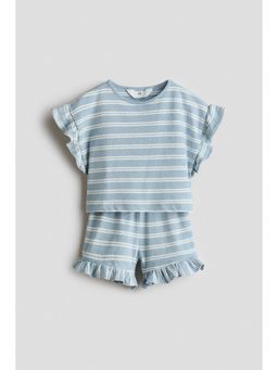 H&M - Girls Blue 2-Piece Terry Set