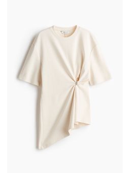 H&M - Women White Draped-Detail Asymmetric Top