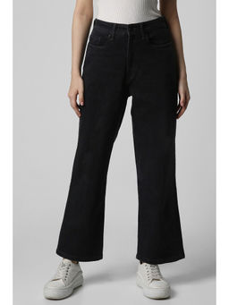 Van Heusen - Women Black Dark Wash Regular Fit Jeans