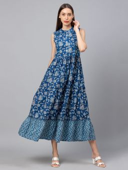 Globus - Indigo Printed Dress