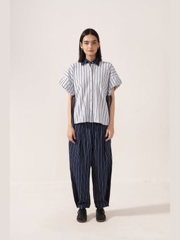 Muvazo - Work form Collared Striped Shirt