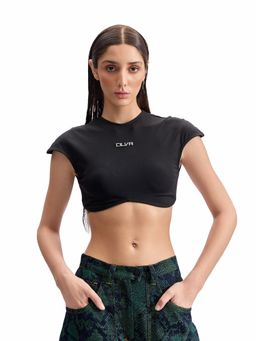 CILVR - Structure Black Crop Top