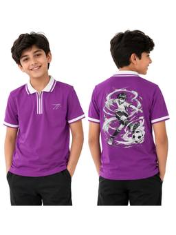 TotzTouch - Purple Stylish Polo T-Shirt