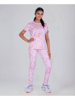 UMILDO - Lavender Activewear T-Shirt With Leggings
