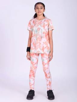 UMILDO - Rust Activewear T-Shirt With Leggings