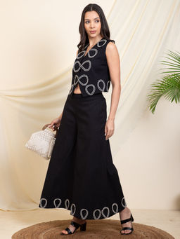 Deebaco - Black Printed Co-ord Set