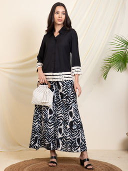 Deebaco - Black Kurta with Palazzo
