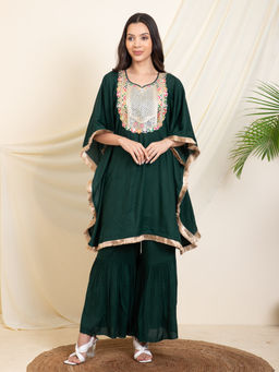 Deebaco - Green Top with Sharara