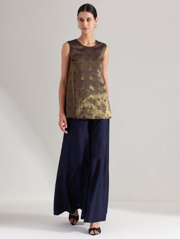 Pink Fort - Jacquard Navy Blue Co-ord Set