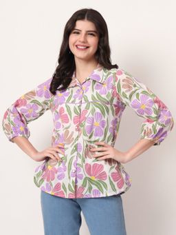 Yufta - Multi-Color Cotton Collar Shirt