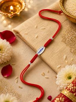 Axora Life - 925 Sterling Silver Brother Rakhi with Roli Chawal