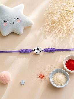 Axora Life - 925 Sterling Silver Kids Rakhi With Roli Chawal