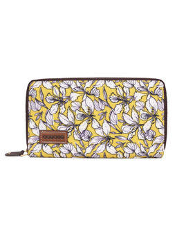 Astrid - Yellow Multicompartment Wallet For Girls And Women