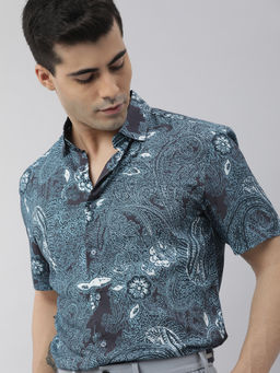 Rare Rabbit - Blue Casual Shirts