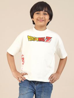 Kidsville - Dragon Ball Z Goku Printed Oversized T-Shirt For Boys