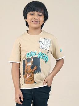 Kidsville - Scooby Doo Printed Regular Fit T-Shirt For Boys