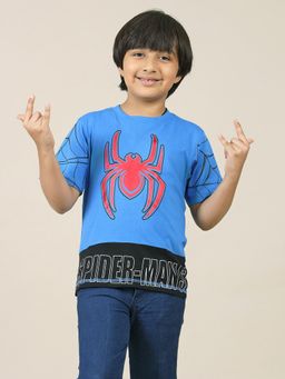 Kidsville - Spiderman Printed Regular Fit T-Shirt For Boys